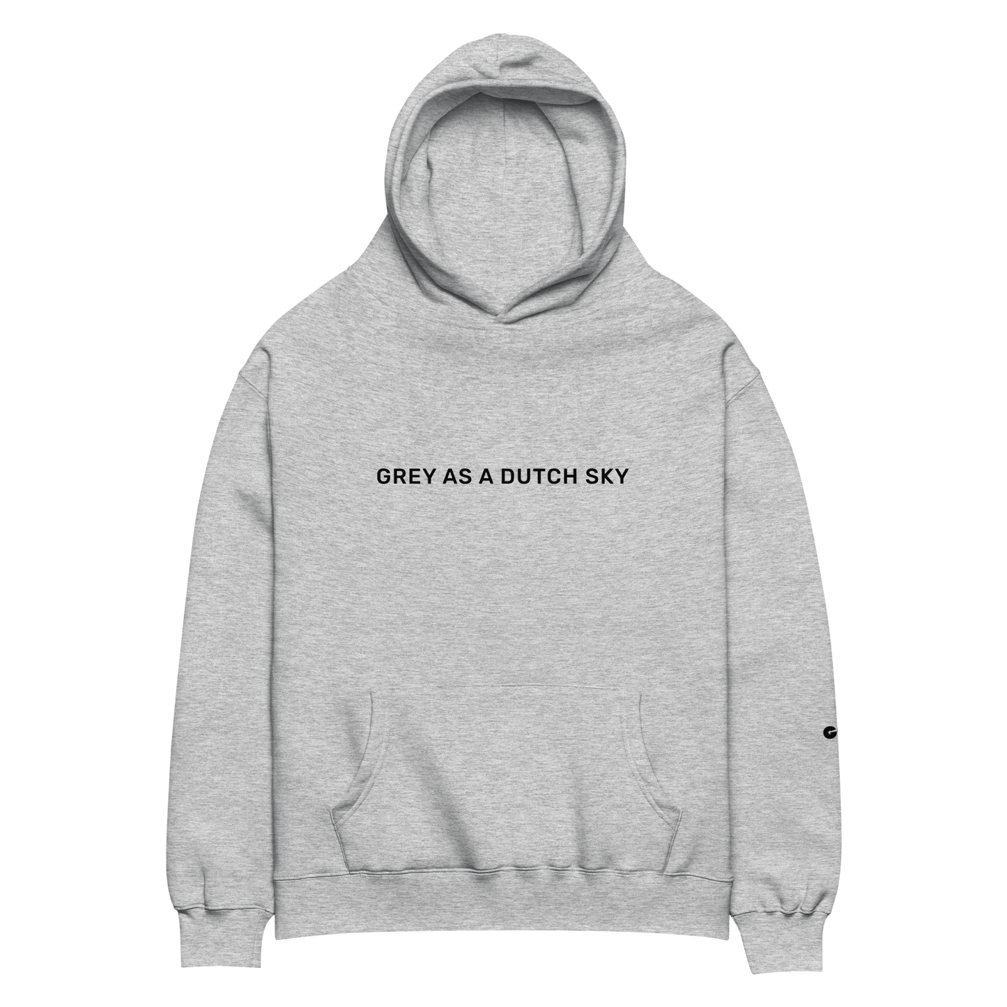 "Grey as a Dutch sky" grey hoodie unisex