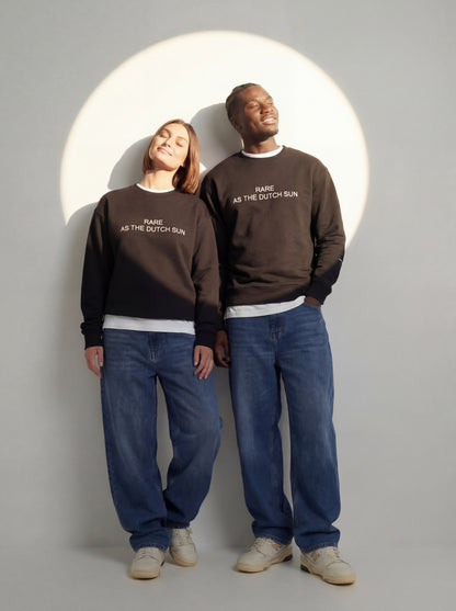 "Rare as the Dutch sun" sweatshirt unisex