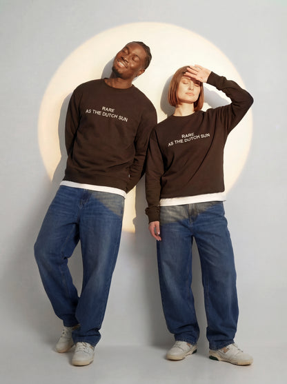 "Rare as the Dutch sun" sweatshirt unisex