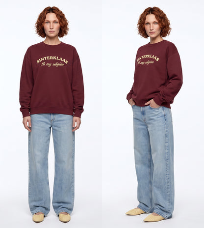 "Sinterklaas is My Religion" - Funny Dutch Sweatshirt, Unisex