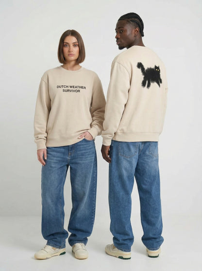 "Dutch weather survivor" sweatshirt unisex